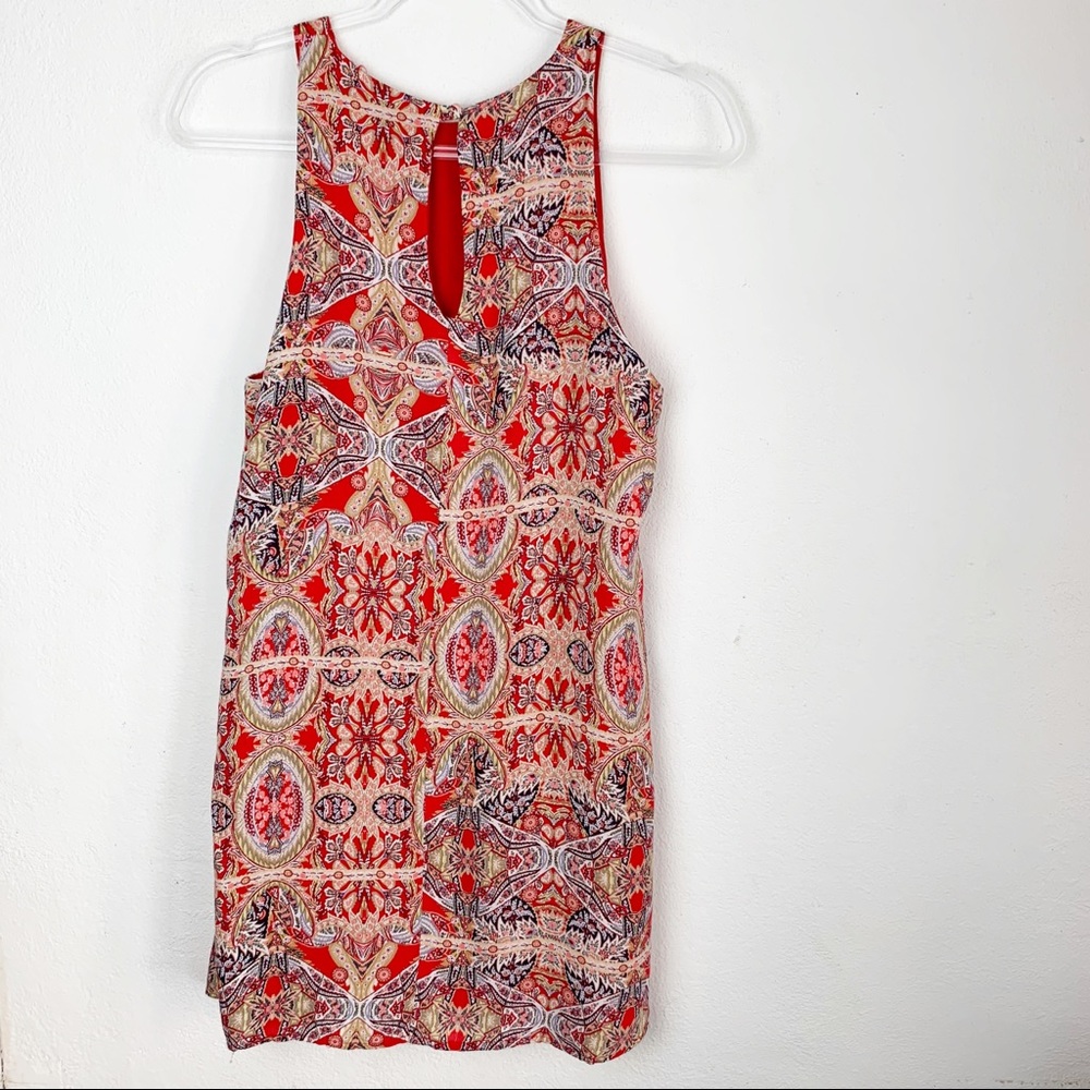 Lulu’s Swing Sleeveless Dress Racerback Red Print - Picture 2 of 7